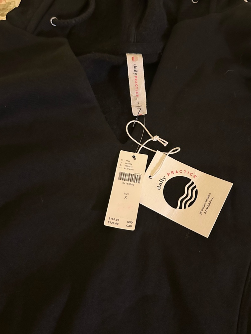 Daily Practice V-Neck Hoodie Sweatshirt Tunic - Picture 4 of 5